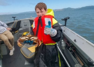 Crab on boat